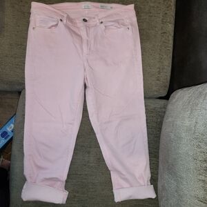 J. Jill Soft Pink Cropped Jeans